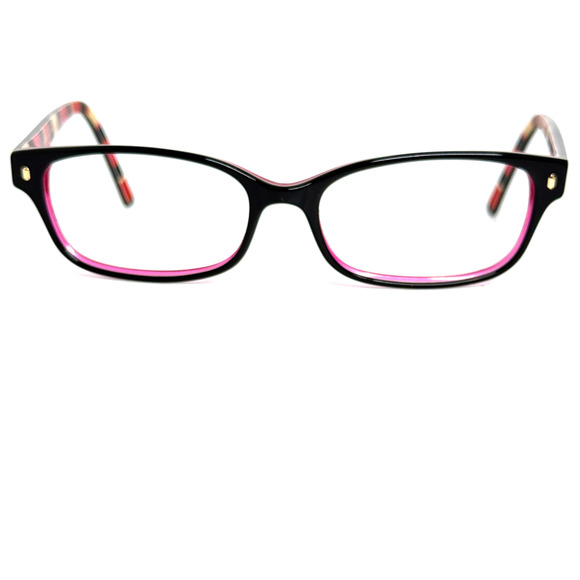 Kate Spade Lucyann 0X78 Eyeglasses Black Pink Rectangular Frame 53-16-135 19621 - Picture 1 of 7